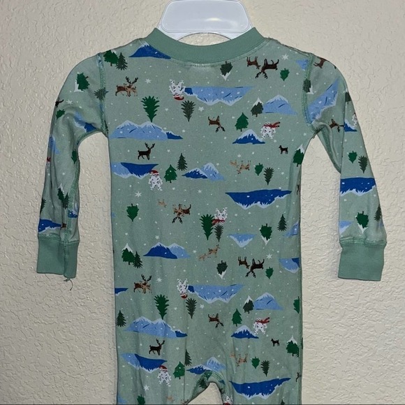 Hanna Andersson Winter Pattern Toddler Zip Sleeper In Organic Cotton Size 3 - Picture 5 of 7